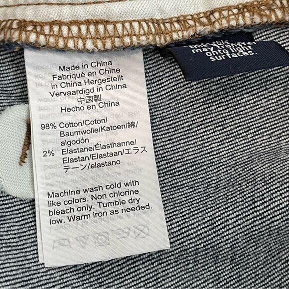 MADEWELL Stretch Denim Straight Mini Skirt in Pfeiffer Wash Size 26 - Picture 7 of 8